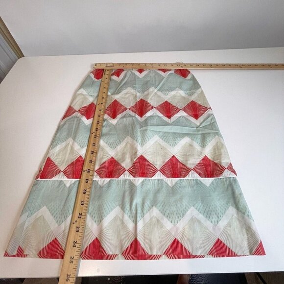 Ottod'Ame Womens Geometric A-Line Knee Length Skirt Multi 6 Elastic Waist Cotton - Picture 9 of 9